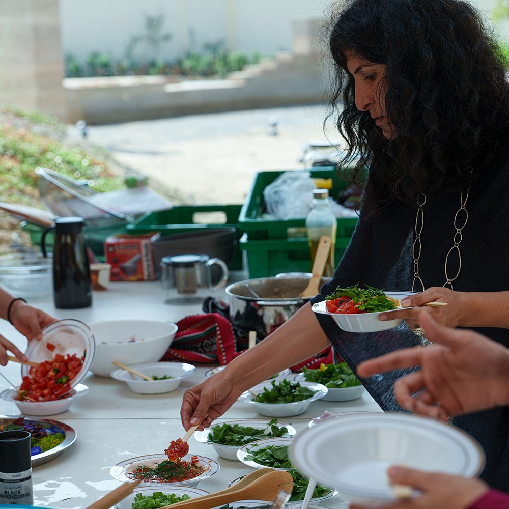 Harvesting and Cooking Session with DAAR and SAT Staff