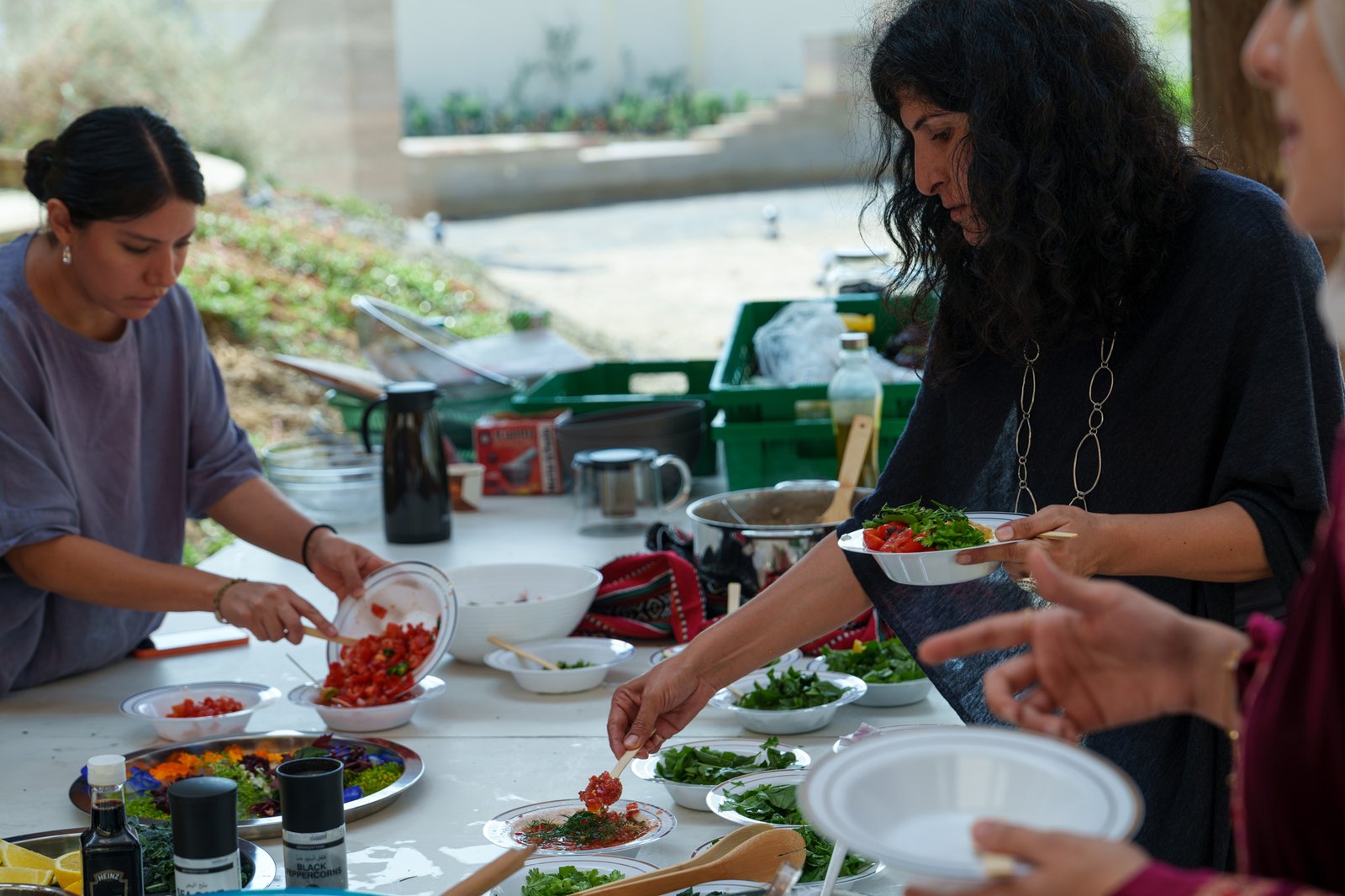 Harvesting and Cooking Session with DAAR and SAT Staff
