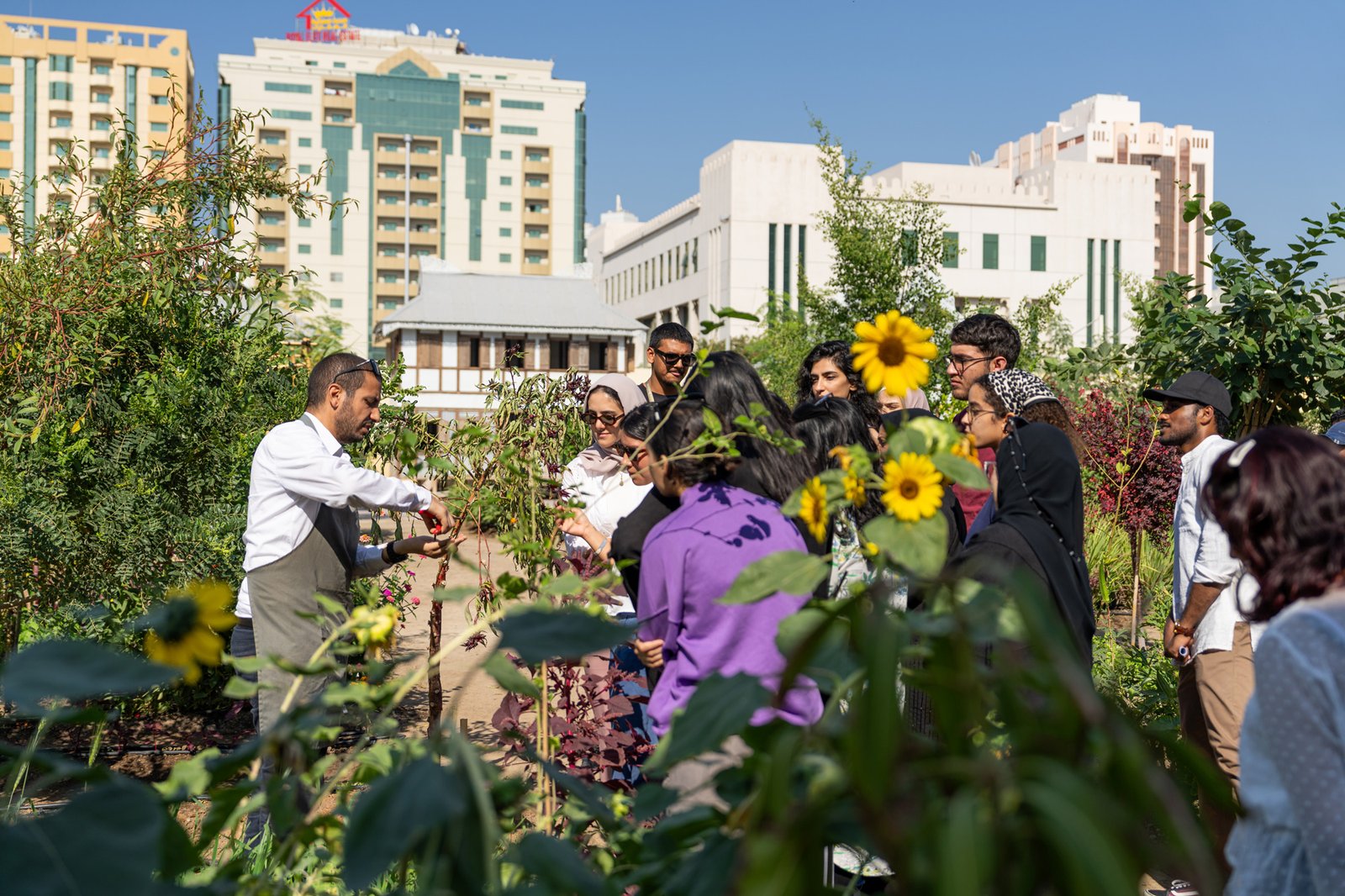 Harvesting and Cooking Session with SAT Staff